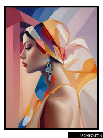 Framed Canvas Print - Radiant Hijab 4