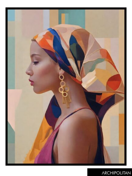 Framed Canvas Print- Radiant Hijab 5