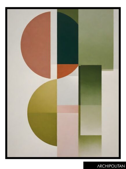 Framed Canvas Print - Shaped Elegance 1