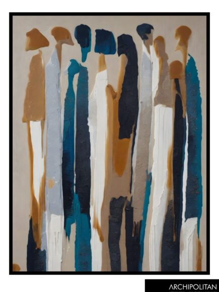 Framed Canvas Print - Stretching Souls Abstract