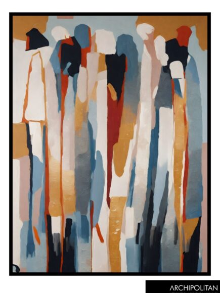 Framed Canvas Print - Stretching Souls Abstract 3