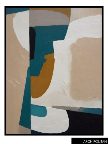 Framed Canvas  Print - Abstract  Oil 2