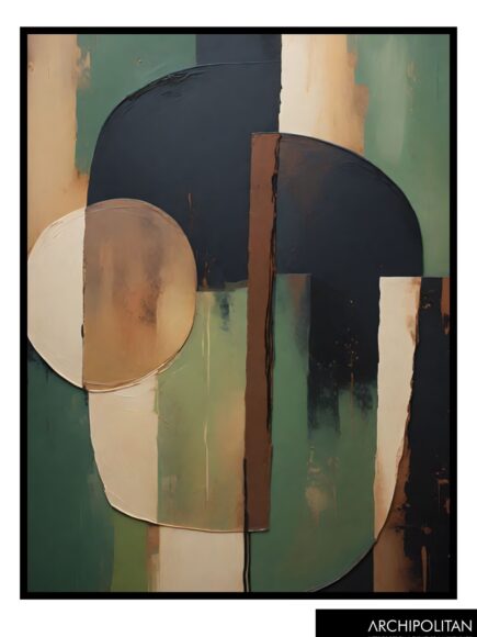 Framed Canvas Prints - Abstract Shapes 1