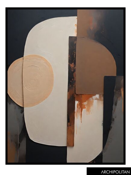 Framed Canvas Print - Abstract Shapes 2