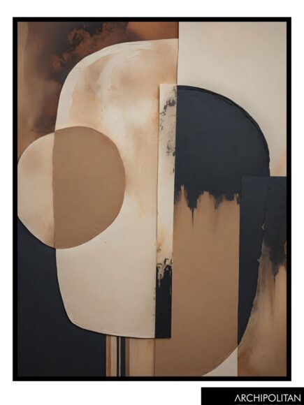 Framed Canvas Print - Abstract Shapes 3