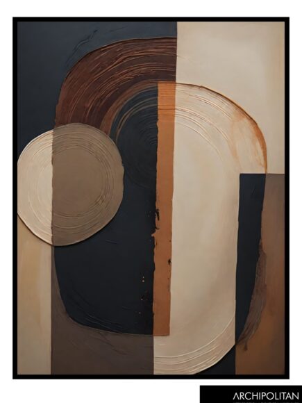 Framed Canvas Print - Abstract Shapes 4