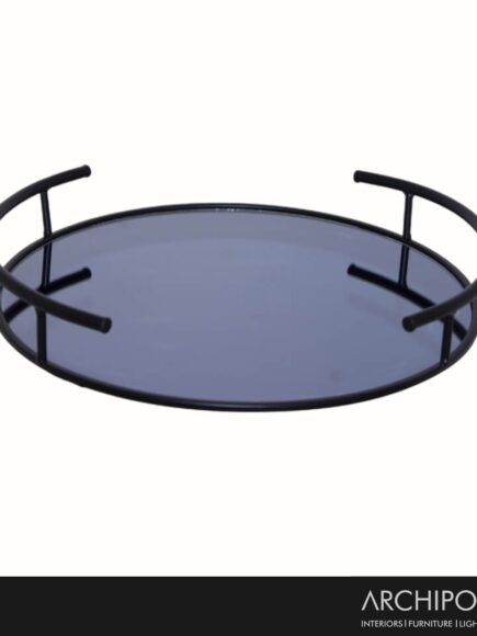 BLACK SMOKE DISPLAY TRAY 36CM