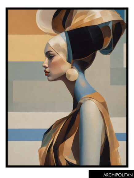 Framed Canvas Print - Ethereal ADORNMENT In Earth Tones 2